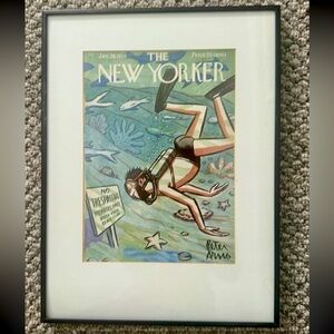Vintage THE NEW YORKER Magazine Jan. 28, 1956 Framed Front Cover -  Peter Arno